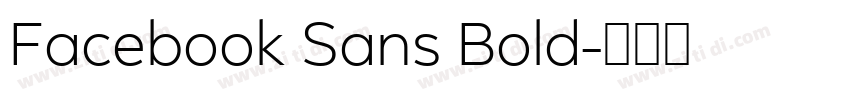 Facebook Sans Bold字体转换